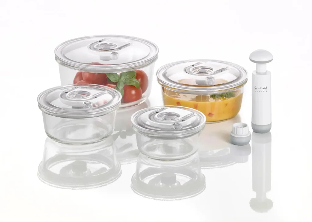Vacuum container set "VacuBoxx R-Set" round, 10 pieces