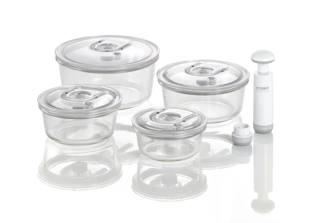 Vacuum container set "VacuBoxx R-Set" round, 10 pieces