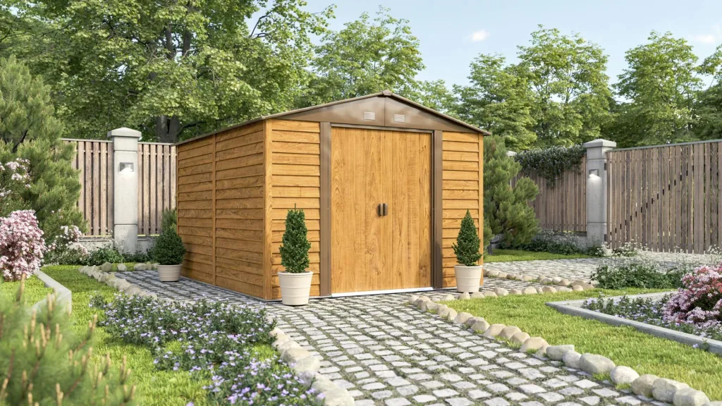 Tool shed FRANKFURT II 911, wood look