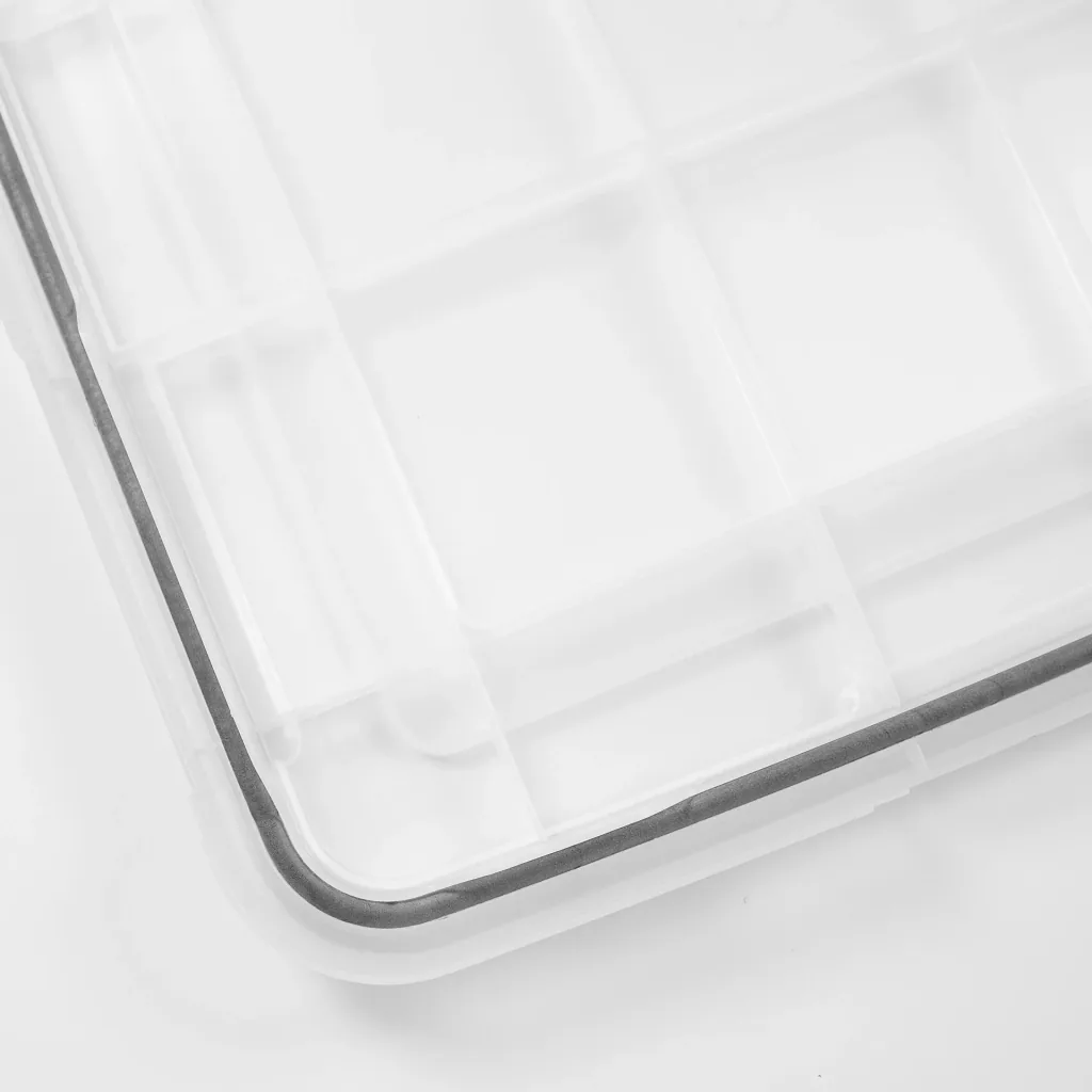 Waterproof box AT-SD C/C/Bk, transparent, 20 liters