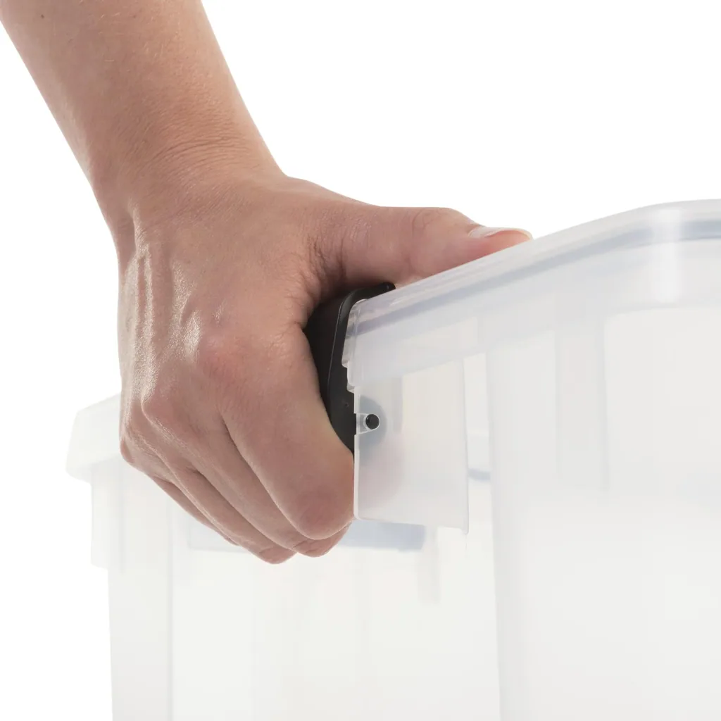 Waterproof box AT-SD C/C/Bk, transparent, 20 liters