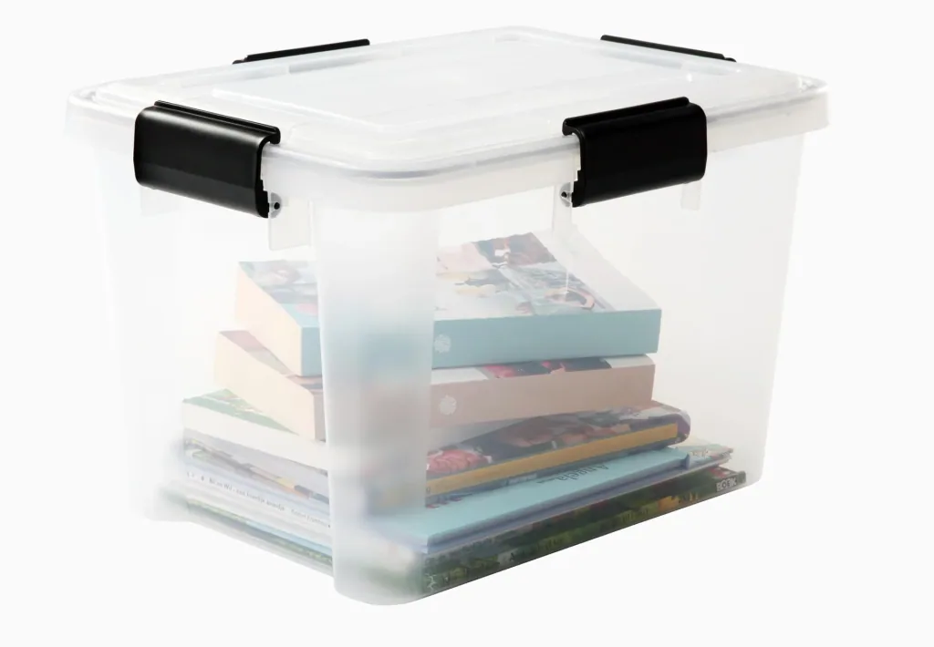Waterproof box AT-SD C/C/Bk, transparent, 20 liters