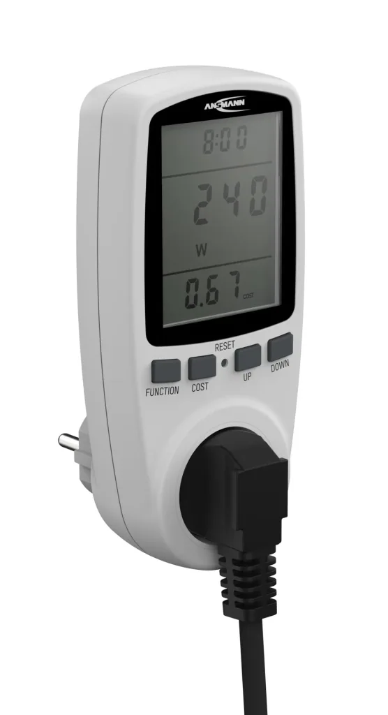 Energy cost meter with memory function