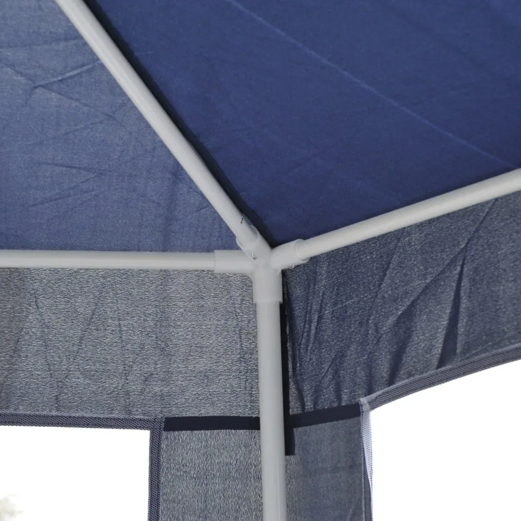 Pavilion garden pavilion hexagonal blue 3.9m x 3.9m