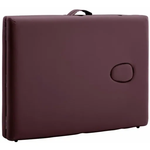 Foldable massage table 2 zones aluminum purple