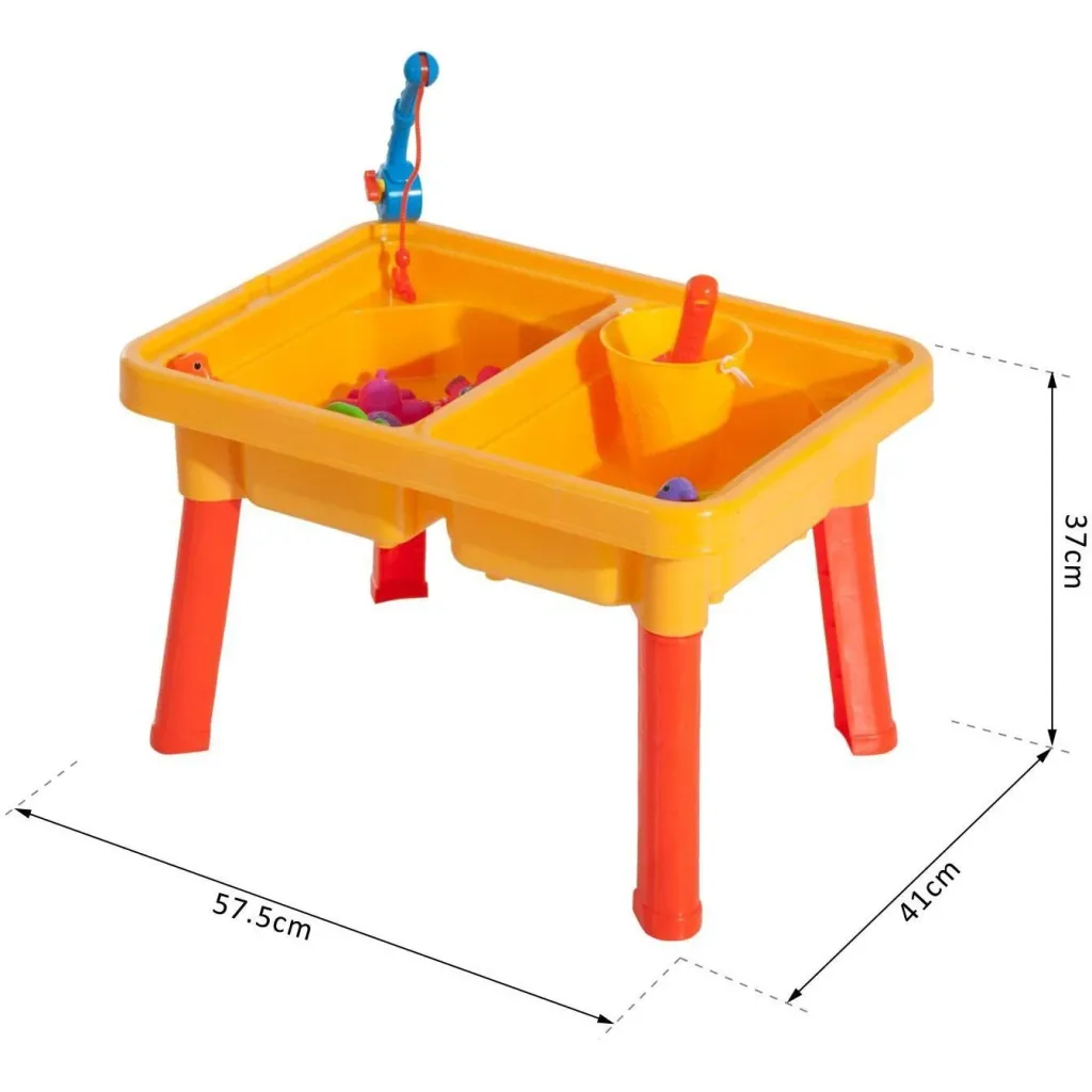 Play table sandpit table with accessories