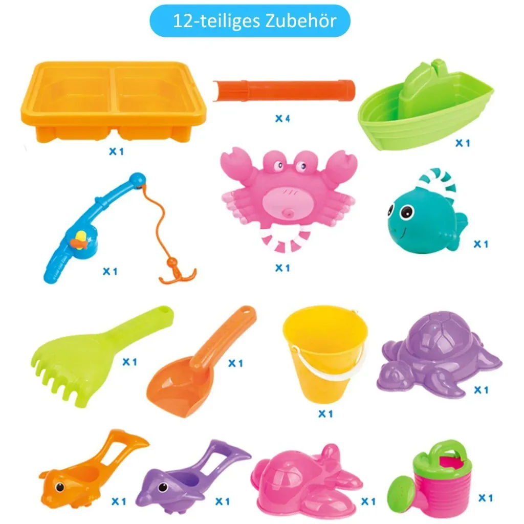 Play table sandpit table with accessories
