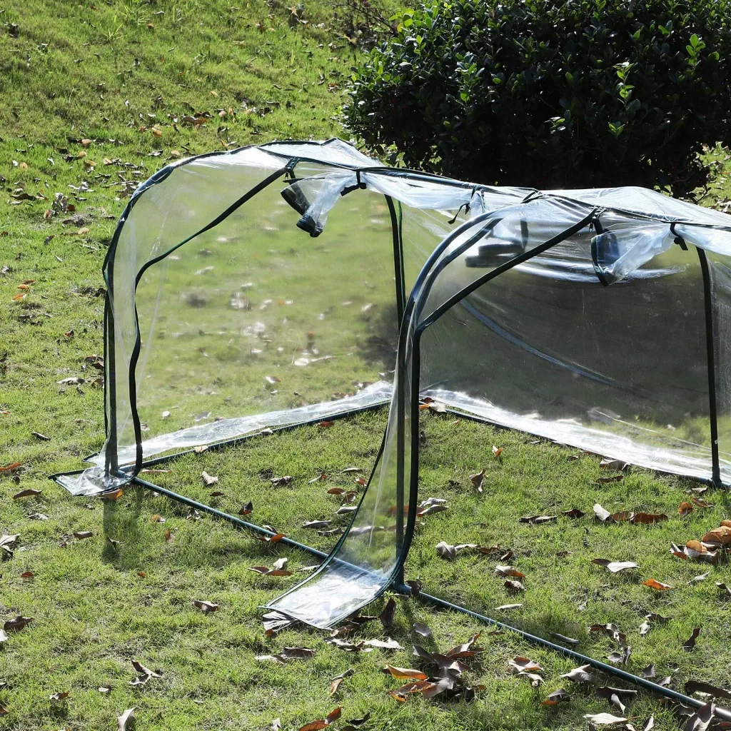 Polytunnel with 3 doors