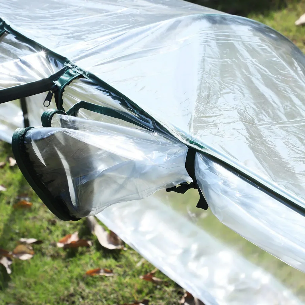 Polytunnel with 3 doors
