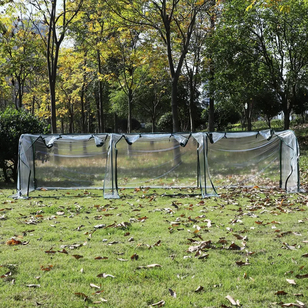 Polytunnel with 3 doors