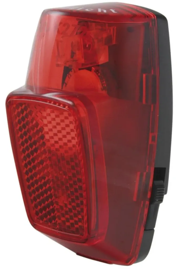 LED bicycle rear light with parking light function for mudguard mounting