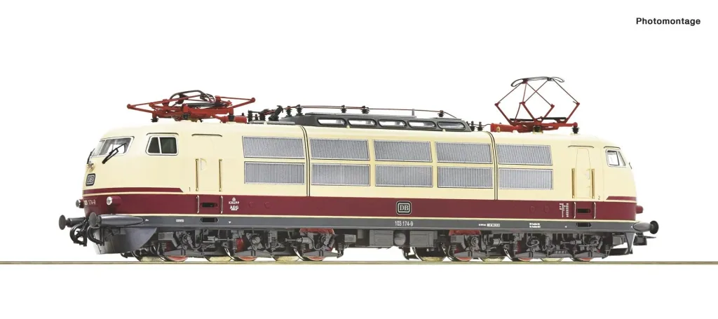 Electric locomotive 103 174 of the Deutsche Bundesbahn, gauge H0 DCC
