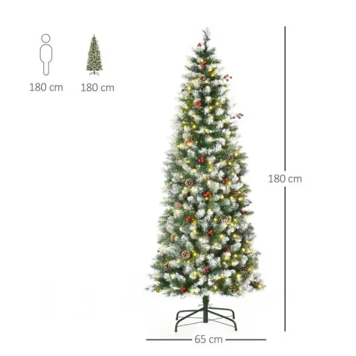 Christmas tree 1.8 m Christmas tree fir tree with 34 red berries