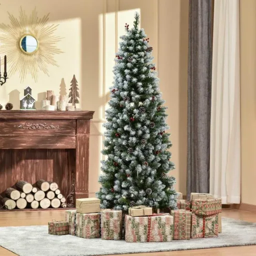 Christmas tree 1.8 m Christmas tree fir tree with 34 red berries