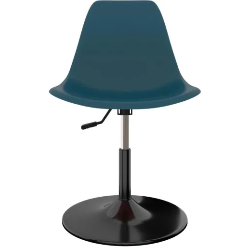 Dining room chairs, swivel, 2-piece, PP, turquoise