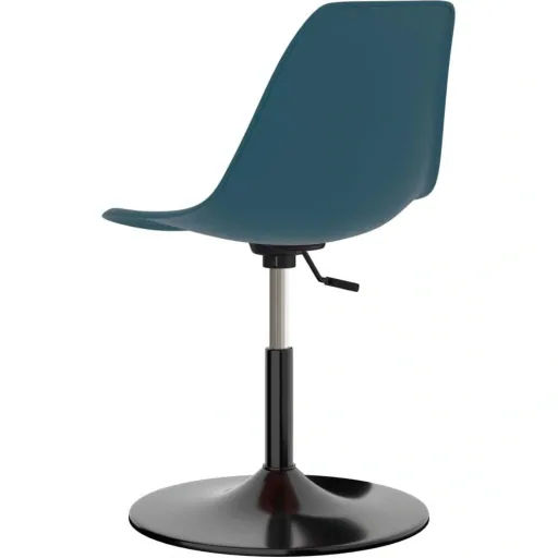 Dining room chairs, swivel, 2-piece, PP, turquoise