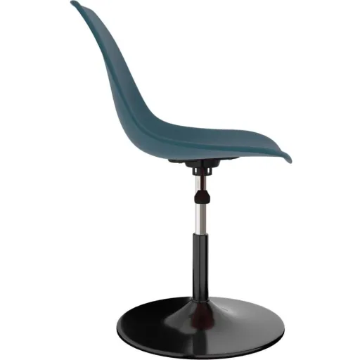 Dining room chairs, swivel, 2-piece, PP, turquoise
