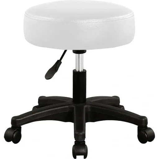 Rolling stool work stool - rotatable and adjustable