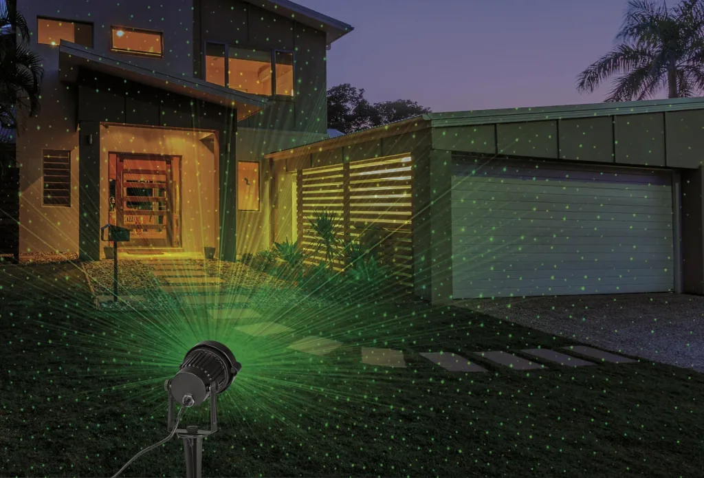 Laser spotlight with remote control