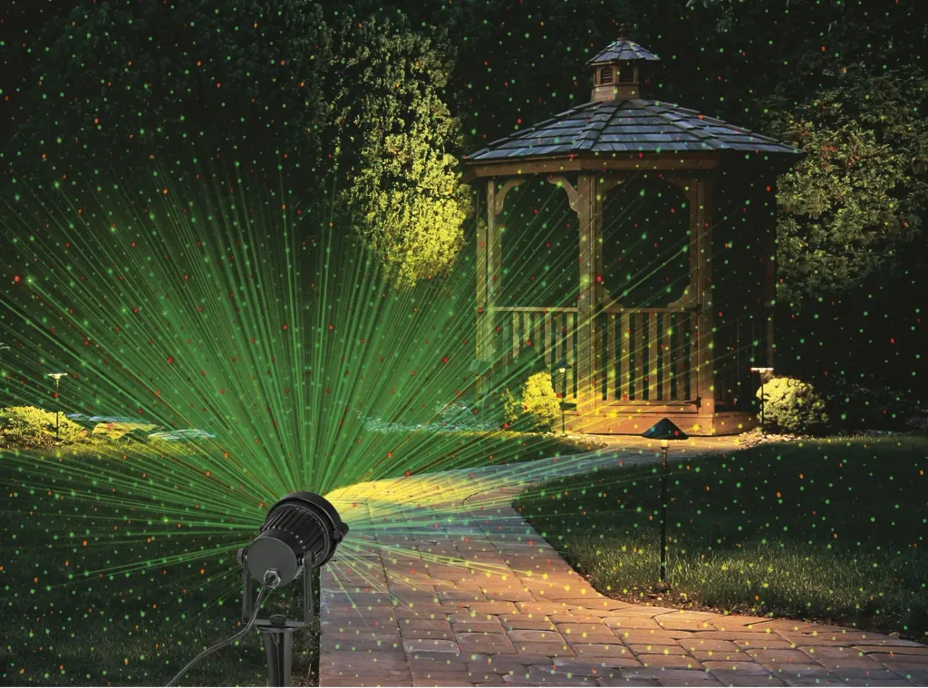 Laser spotlight with remote control