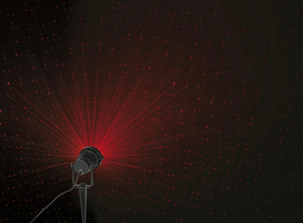 Laser spotlight with remote control