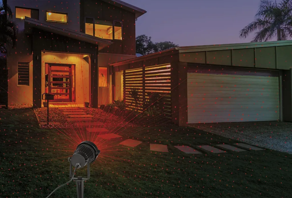 Laser spotlight with remote control