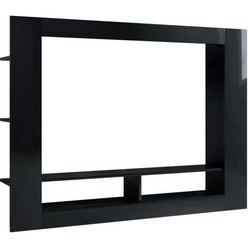 TV cabinet 152x22x113 cm high-gloss black