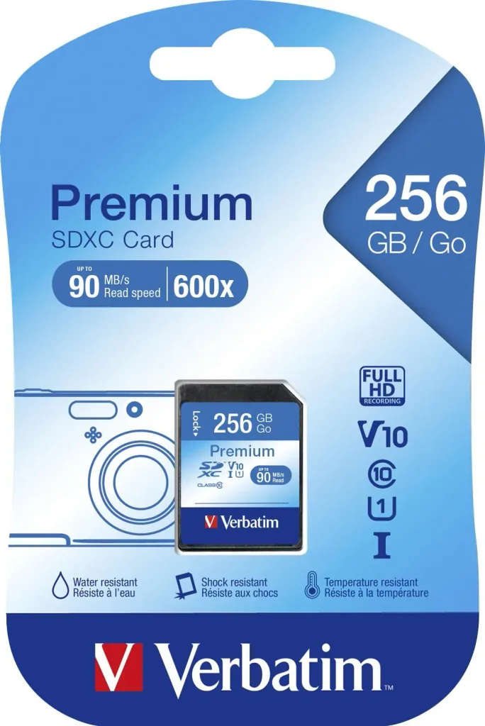 256GB SDXC Premium Memory Card
