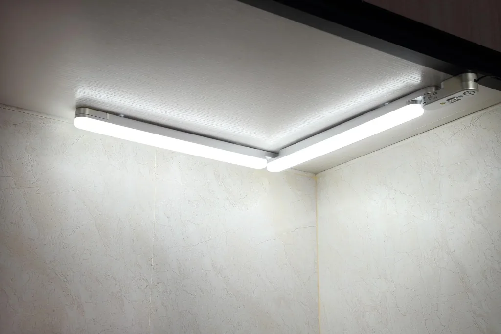 LED under-cabinet light FLEXLIGHT starter set 67 cm, 2 x 3.4 W, color silver