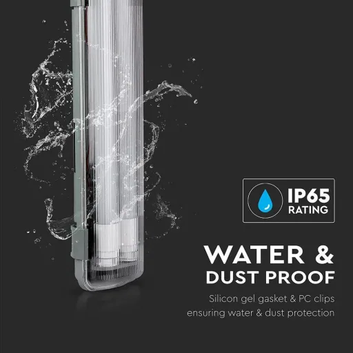 LED fluorescent lamp 60cm - 20W - 6400K - 1700 lumens - IP65
