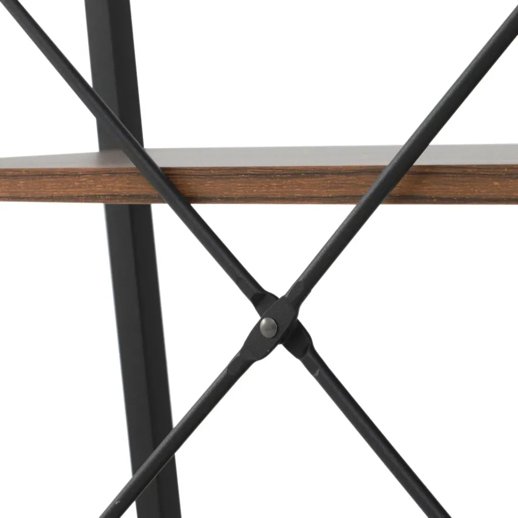Standing shelf ladder shelf step shelf bookcase flower shelf wood vintage 4 compartments 60 x 35 x 145 cm
