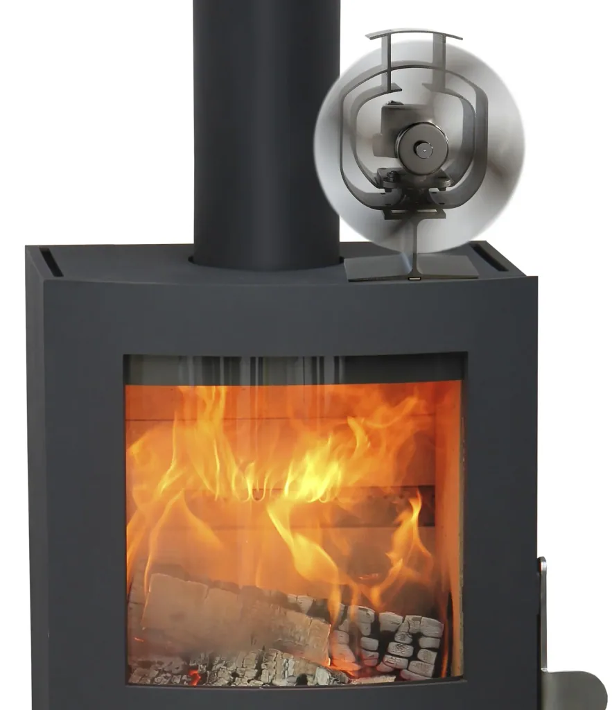 fireplace fan, pivoting