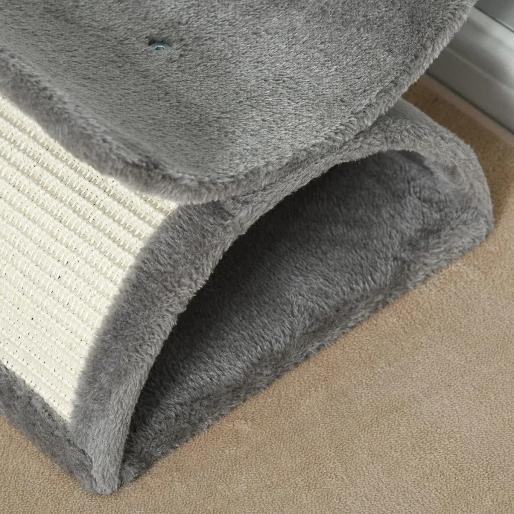 Cat scratching post with ball brown