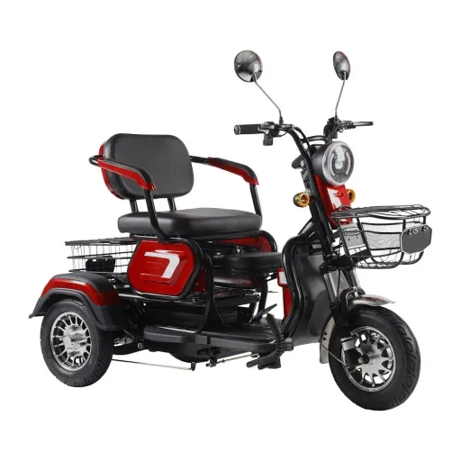 3-Rad E-Car Speed ​​6 km/h: 48V/20Ah Blei-Gel, rot