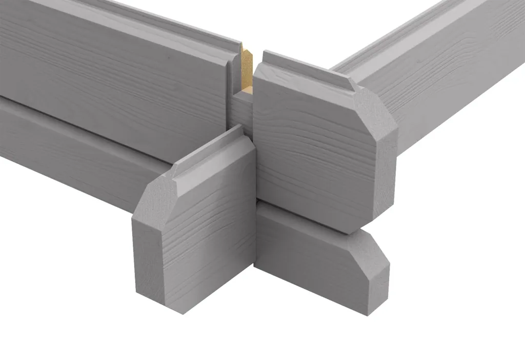Garden shed 209 Gr.2, 288 x 284 x 254 cm light grey with double door