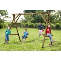 Double swing Eline round wood