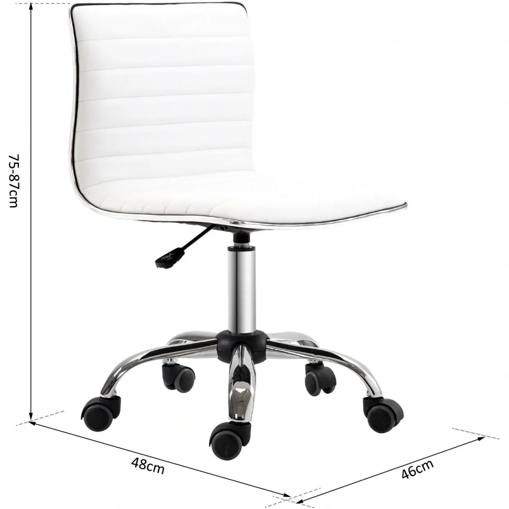 Swivel chair, white