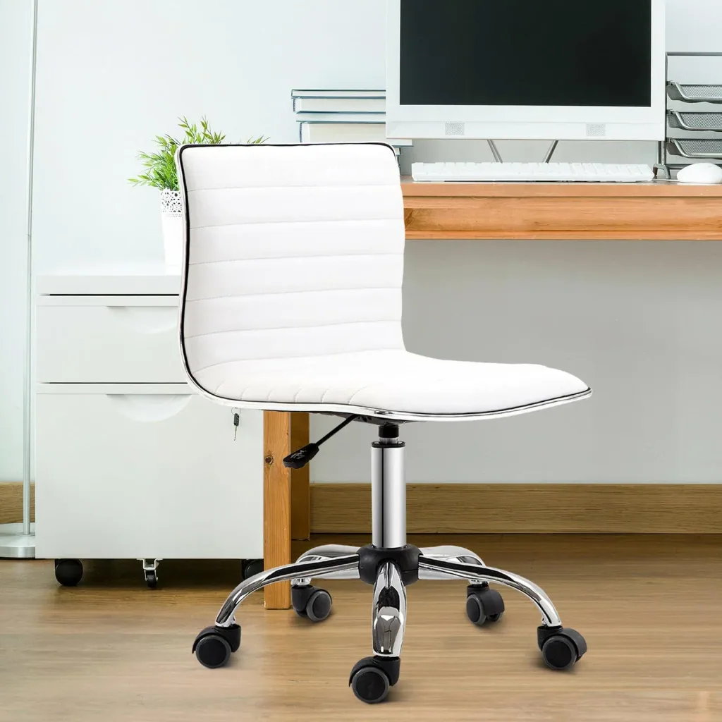 Swivel chair, white