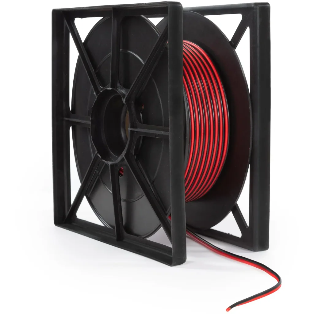 speaker cable - red/black - 2 x 1.50 mm² - 100 m