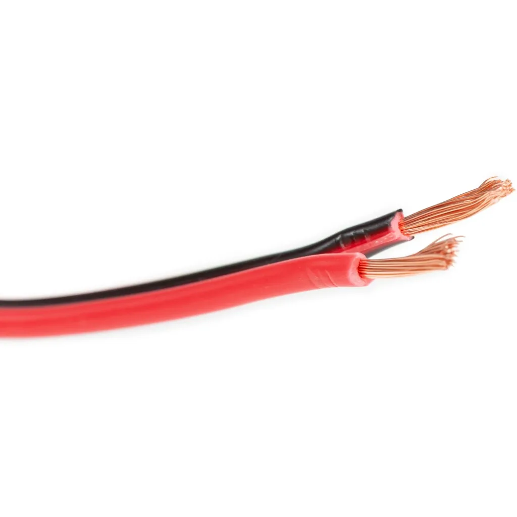 speaker cable - red/black - 2 x 1.50 mm² - 100 m
