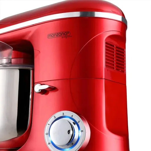 Elegance Red Food Processor 1200W 6L