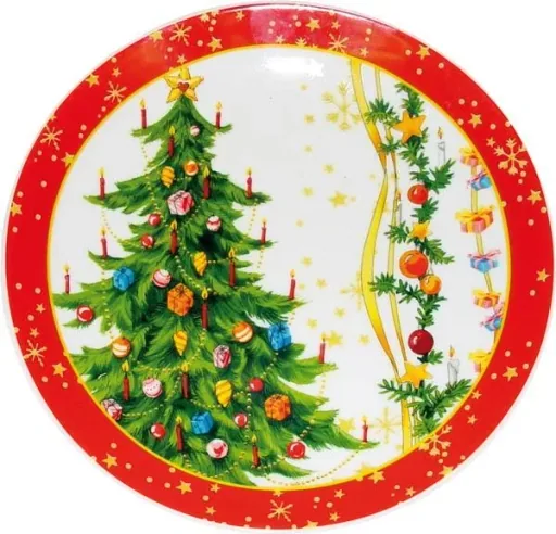 Christmas place settings in a set, each 3 pieces, filled with 100 g of chocolates