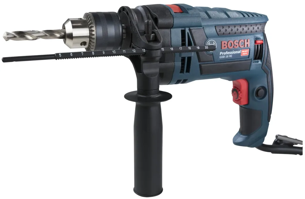 Impact drill GSB 16 RE, 750 watts, including 100-piece accessory set