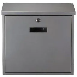 NL Mailbox Monaco Silver - 368x100x365 mm