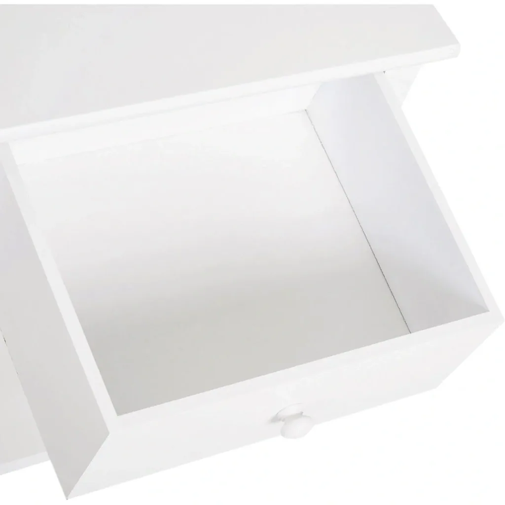 Side table with drawer white