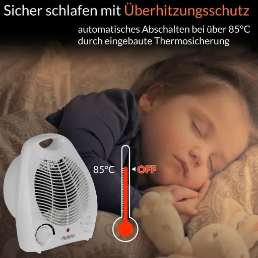 Electric heater with fan 3 levels
