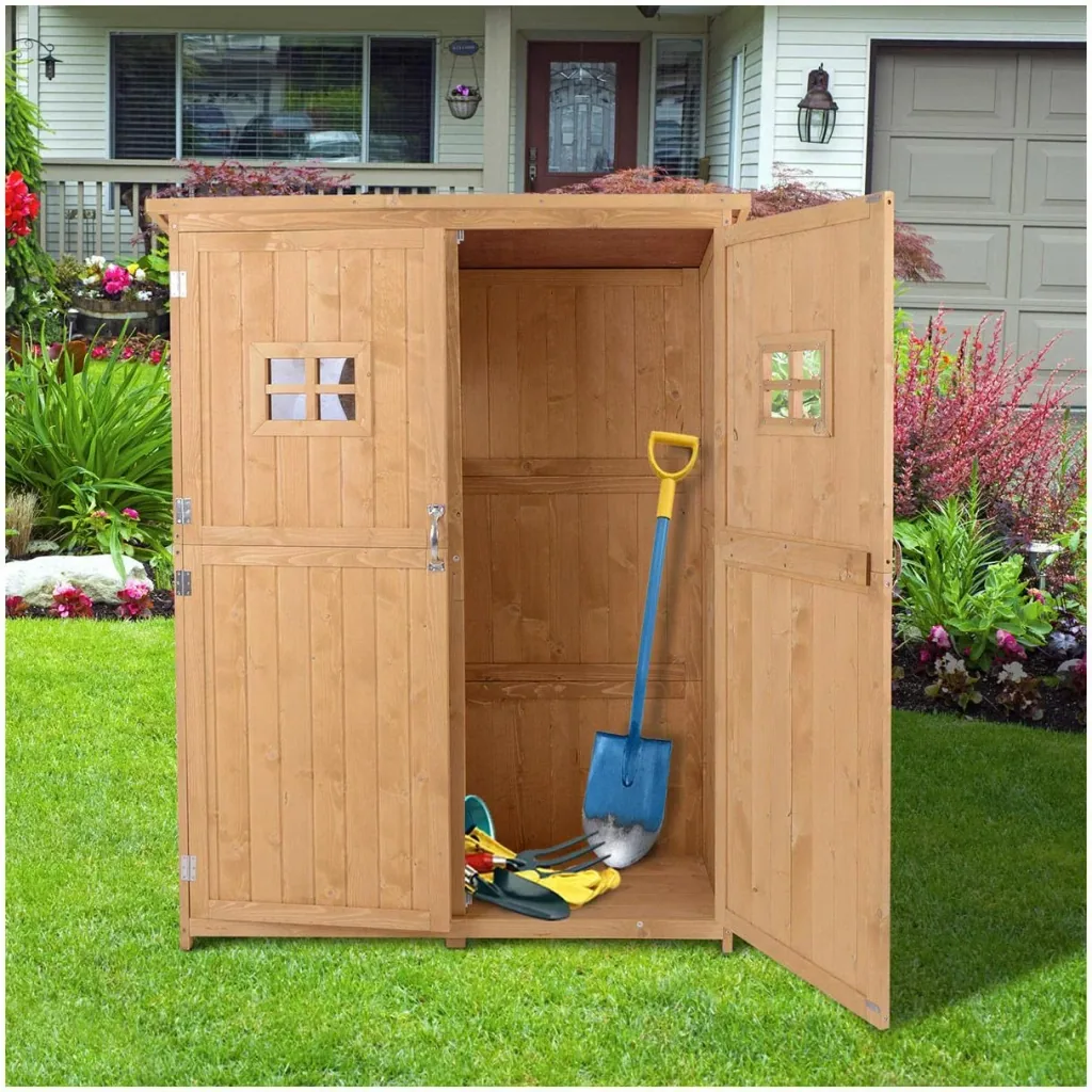 Tool shed, tool shed, natural, 127.5x50x164cm