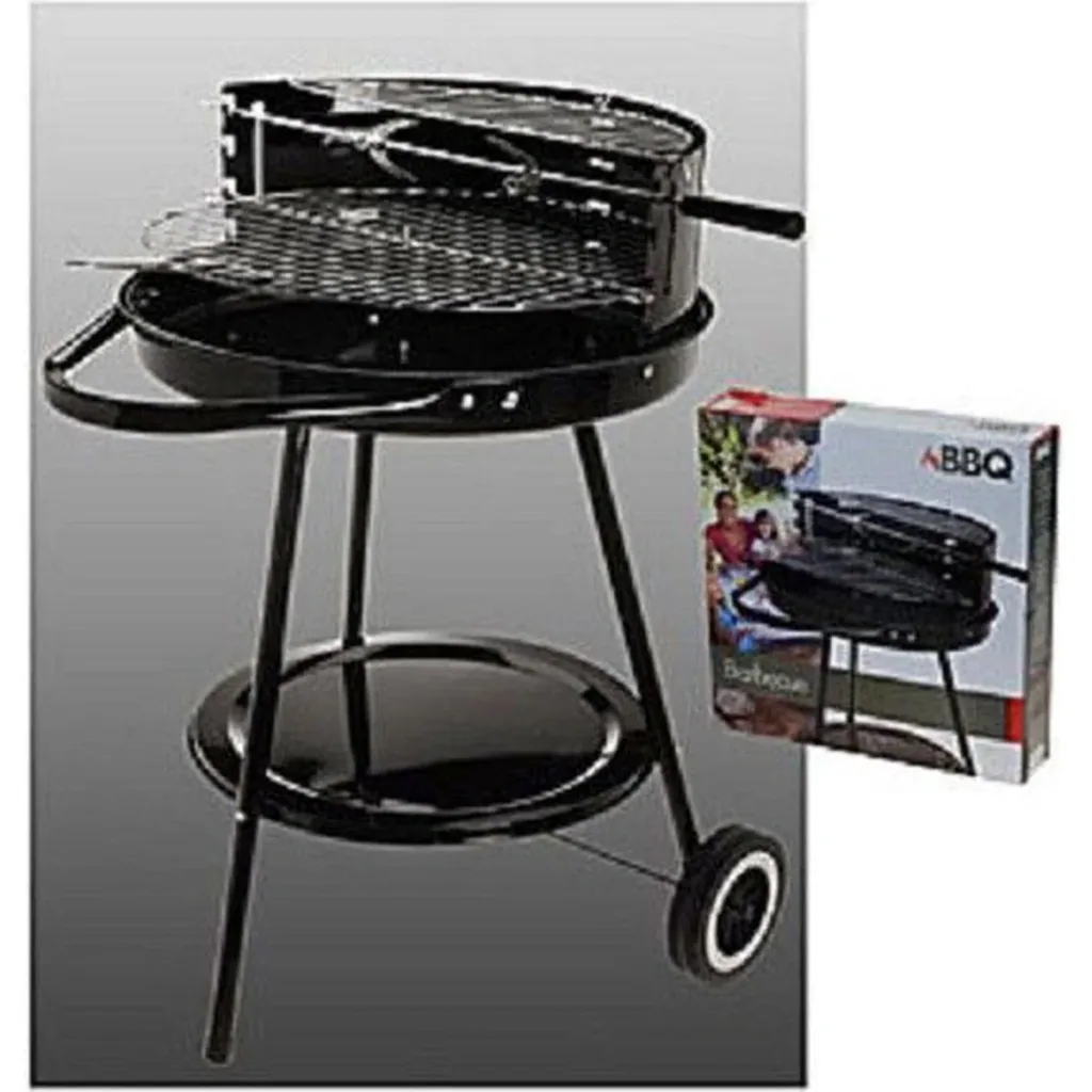 BBQ charcoal grill - Grill surface Ø 42 cm - Half open - Stainless steel