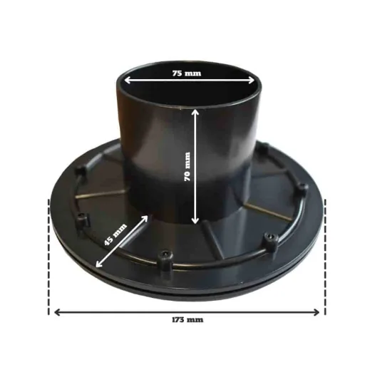 Foliedoorvoer 75mm voor vijver, bekken en filter