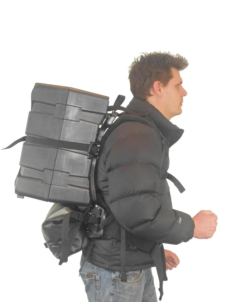 Backpack frame, specially made for suitcases